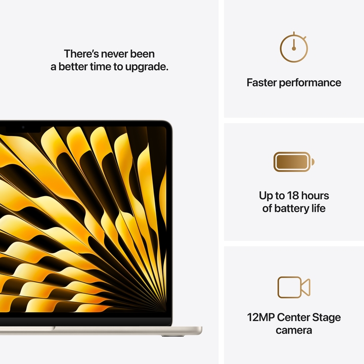 Macbook air 13 inch m4 starlight pdp image position 10  nz